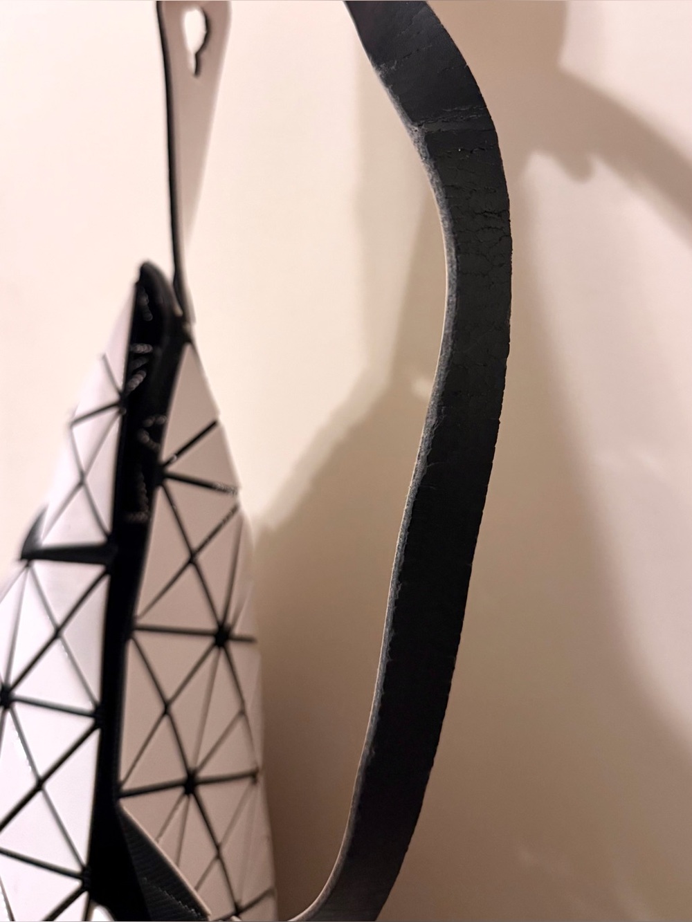 ‼️DAMAGED‼️ Bao Bao Issey Miyake Tote Bag Purse | Off White - Picture 14 of 16